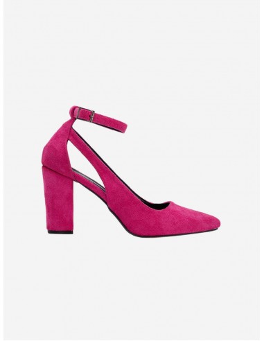 Colette Vegan Suede Block Heels | Pink commande en ligne