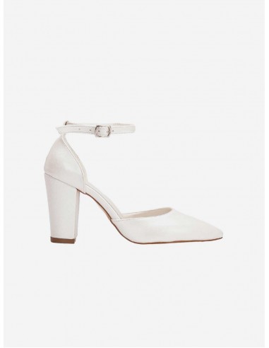 Gisele Vegan Leather Wedding Heels | Ivory offre 