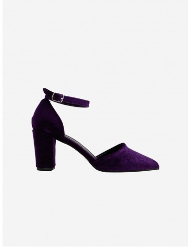 Gisele Vegan Velvet Ribbon Heels | Purple Jusqu'à 80% De Réduction