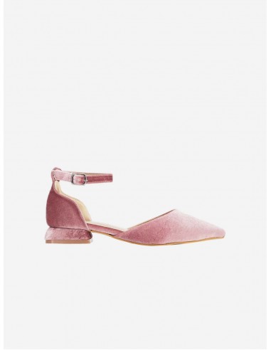 Madeline Vegan Velvet Ribbon Flats | Rose ouvre sa boutique