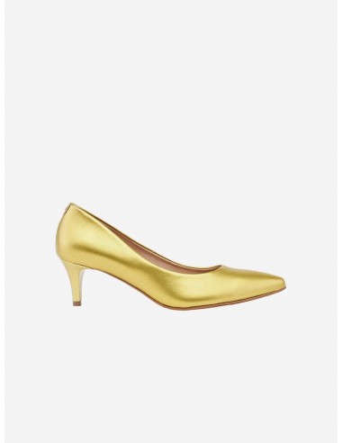 55mm Vegan Apple Leather Heels | Golden Glamour acheter en ligne