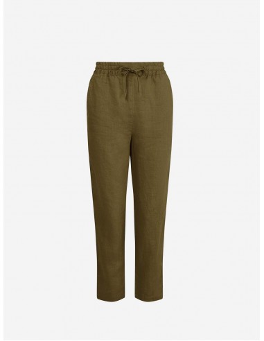 Rama Women's Linen Trousers | Khaki vous aussi creer 