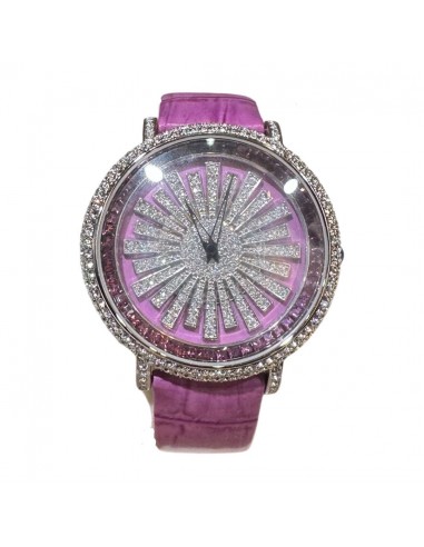 b.b.Simon 'Classic' Fully Loaded Crystal Watch - Purple du meilleur 