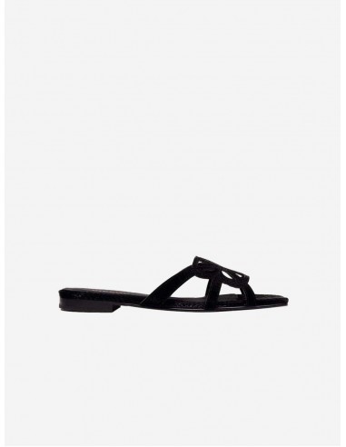 7pm Sunset at the Beach Vegan Sandals | Black de France