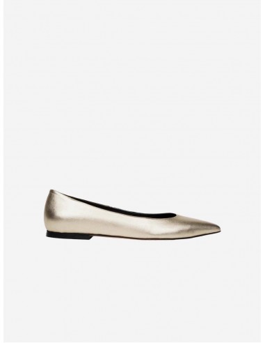 10:30am Running Between Offices Vegan Leather Flats | Light Gold le concept de la Pate a emporter 