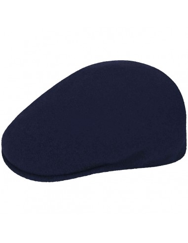 Kangol Navy Blue Wool Herringbone Cap rembourrage situé sous