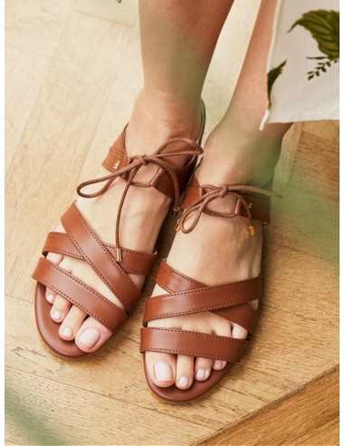 Primrose Vegan Leather Gladiator Sandals | Camel les ctes