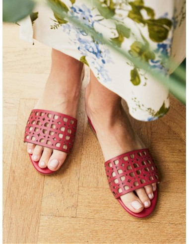 Hibiscus Vegan Leather Slide Sandals | Orchid Comment ça marche