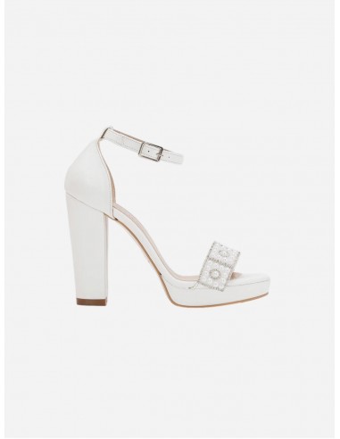 Tere Pearl Platform Wedding Shoes | Ivory Fin de série