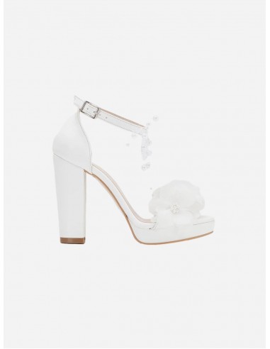 Selena Pearl Platform Floral Wedding Shoes | Ivory Amélioration de cerveau avec