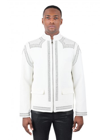 Barabas 'BAD BOY' Lightweight Motorcycle Jacket / WHT SLV en ligne des produits 