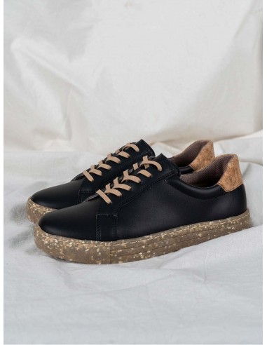 Dori Women's Vegan Sneakers | Black & Cork l'achat 