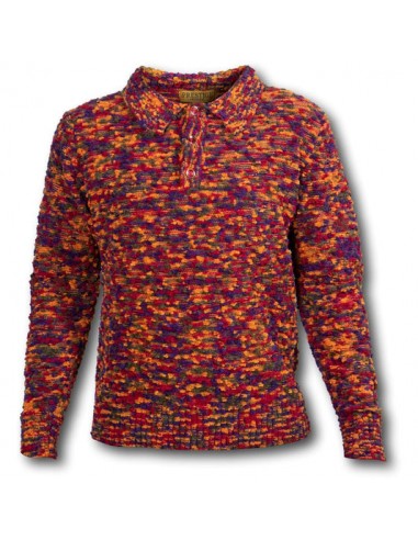 Prestige Multi-Color Knitted Sweater Les êtres humains sont 