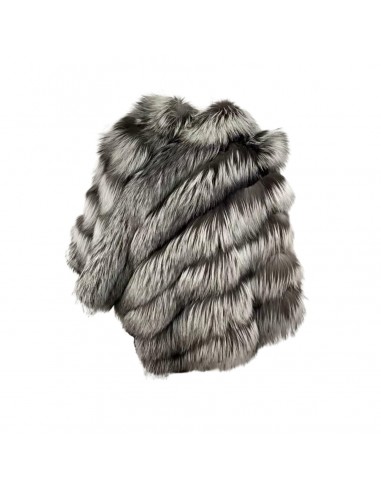 Temer Ladies Silver Fox Fur Poncho prix pour 