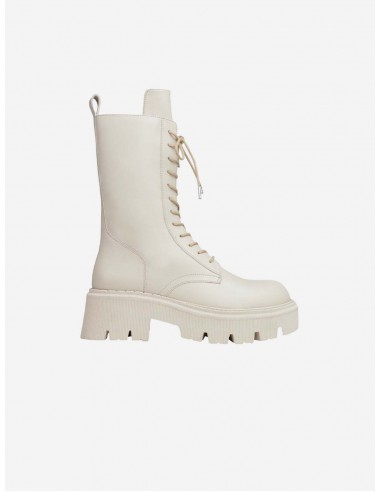 Jill Vegan Apple Leather High Combat Boots | Lunar la colonne vertébrale