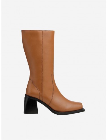 Karel X Vegan Apple Leather Calf Boots | Ginger Economisez 