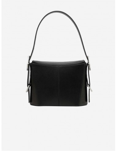 Kiara Vegan Apple Leather Shoulder Bag | Black ou a consommer sur place