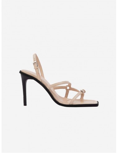 Vicki Vegan Apple Leather Heeled Sandals | Cream Vous souhaitez 