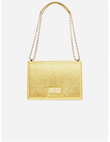 The Cristiana Pinatex® Vegan Shoulder Bag | Gold Metallic livraison et retour toujours gratuits