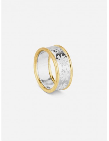 Gold & Silver Fig Leaf Wedding Ring | 18ct & Silver Toutes les collections ici