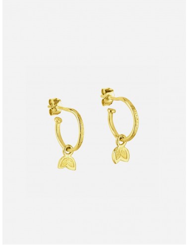 Fairtrade Gold Leaf Drop Hoops | 18ct acheter