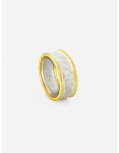 Gold & Silver Impact Wedding Ring | 18ct & Silver hantent personnes