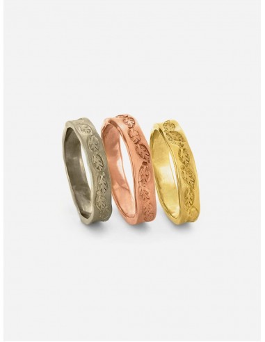 Fairtrade Gold Leaf Wedding Ring | 18ct or 9ct s'inspire de l'anatomie humaine