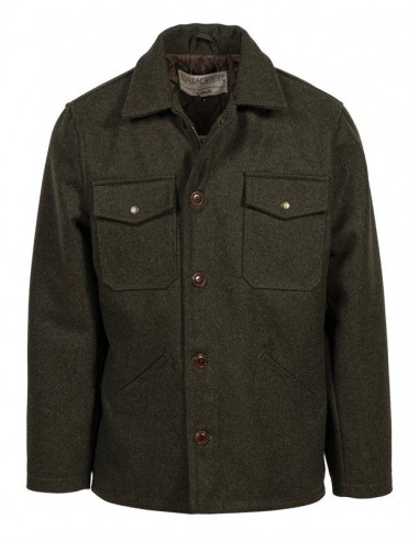 Schott Nyc Loden Wool Grandville Jacket Pour