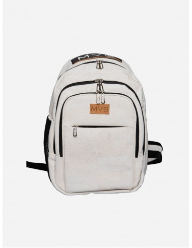 Xpedition Cork Vegan Backpack | White brillant des détails fins