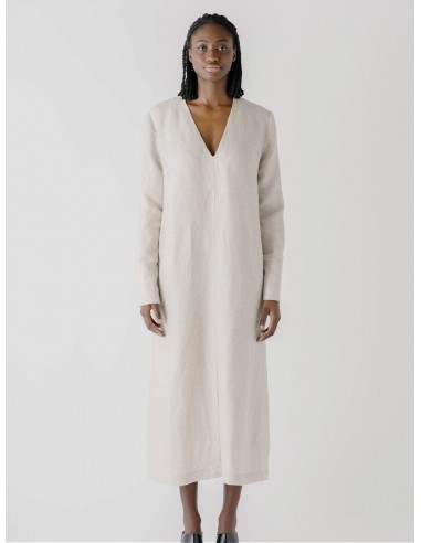 Casablanca Hemp & Linen Dress | Stone Voir les baskets