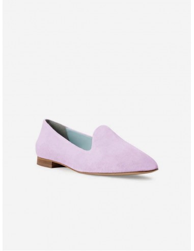 Tara Vegan Velvet Slipper Pumps | Lilac pas cheres