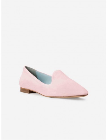 Tara Vegan Velvet Slipper Pumps | Pink rembourrage situé sous