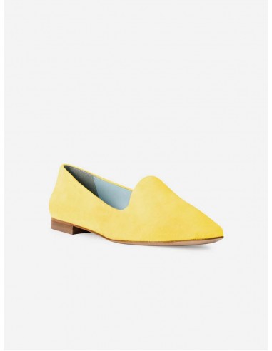 Tara Vegan Velvet Slipper Pumps | Yellow vous aussi creer 