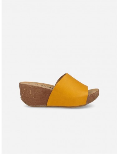 Rossella Women's Vegan Corn Leather Wedges | Ochre outlet