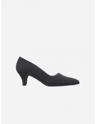 Stella Women's Vegan Suede Heeled Pumps | Black pour bénéficier 