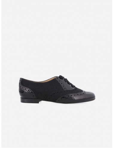 Mademoiselle Women's Vegan Leather Brogues | Black soldes